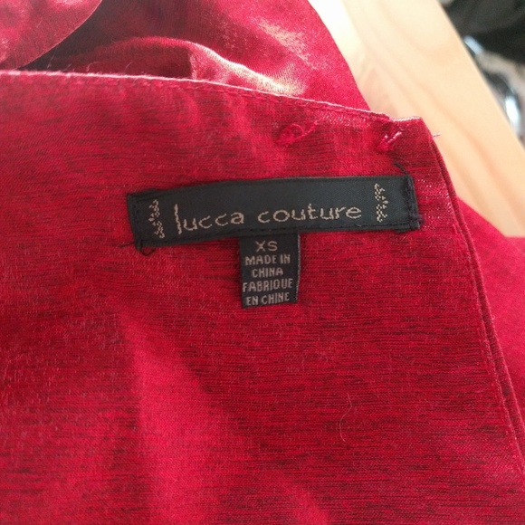 ❎ *Sold* Red Metallic Dress - Picture 7 of 8